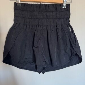 Free People Movement The Way Home Shorts Womens High Waist Athletic Black Size S
